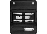 Zwilling Set Manicure Kit Pedicure In Pelle Bovina 4 Pezzi Tagliaunghie Di