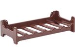 Novaliv Portabottiglie Per 6 Bottiglie | Portabottiglie Marrone | Scaffale In Plastica Robusta, Impilabile (Marrone, 1)