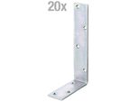 Alberts 847890 Angolo Di Trave, Zincato, Passivato A Film Spesso, 100 X 200 X 40 Mm, Set Da 20