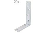 Alberts 848002 Angolo Di Trave, Zincato, Passivato A Film Spesso, 120 X 180 X 40 Mm, Set Da 20