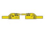 Cavo Di Misurazione Protetto Da Contatto 4Mm 50Cm / Giallo (Mlb-Sh/Ws 50/1)