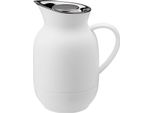 Stelton Isolierkanne Amphora FüR Kaffee, Kaffeekanne Mit Glaseinsatz, Thermokanne, Kunststoff, Soft White, 1 Liter, 221