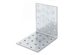 Alberts 847302 Lochplattenwinkel, Zincato Sendzimir, 100 X 100 X 80 Mm, 25Er Set