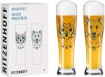 Ritzenhoff WeizenbiergläSer Brauchzeit Weizen 2Er-Set 001, Weizenglas, Andreas Preis, Glas, 646 Ml, 3481001