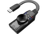 GS3 Usb 2.0 Scheda Audio Esterna Adattatore Per Scheda Audio Virtuale A 7.1 Canali Plug And Play Con Prese Per Cuffie E Microfono