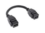 Inline® 76206B Cavo Adattatore Inline® Hdmi 2X Keystone 4K/60Hz, Presa/Jack Hdmi A, Nero, 0,2 M