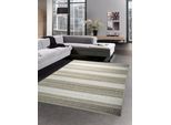 Tappeto Sisal Look Cucina Runner Tappeto Cucina Strisce Grigio Dimensioni - 80X150 Cm