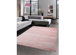 Tappeto Moderno Da Salotto Tappeto A Pelo Corto Uni Rosa Screziato Dimensioni - 80 X 300 Cm