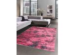 Tappeto Orientale Da Salotto Con Disegno Astratto In Nero Rosso Dimensioni - 80 X 300 Cm