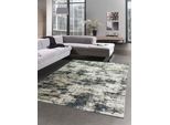Tappeto Orientale Da Salotto Con Disegno Astratto In Nero Beige Dimensioni - 80X150 Cm
