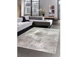 Tappeto In Lana Tappeto Moderno Di Design Grigio Crema Dimensioni - 80X150 Cm