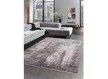 Tappeto Salotto Tappeto Di Design Astratto Grigio Beige Dimensioni - 80X150 Cm