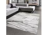 Tappeto Soggiorno Moderno Tappeto Motivo Geometrico Grigio Dimensioni - 120X170 Cm