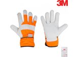 Guanti Guanti Da Lavoro In Pelle Bovina +3M Fodera Thinsulate Taglia 9,5 9769