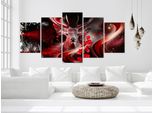 Deer Flower Abstract Quadro In Vetro Acrilico Quadro In Vetro Murale Moderno G-C-0354-K-M