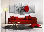 Fiore Rosa Legno Vetro Acrilico Quadro Moderno Murale Vetro Immagini B-B-0025-K-M