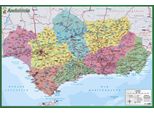 Poster Didattico Di Erik Editores: Mappa Dell'andalusia Multicolore Taglia Unica