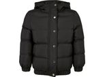 DěTská Zimní Bunda Urban Classics Girls Giacca Puffer Con Cappuccio Nero - 146/152
