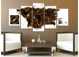 Mappa Del Mondo Abstract Quadro Di Vetro Acrilico Arte Murale Moderna Quadri Di Vetro K-A-0010-K-N