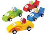 Bigjigs Toys Auto Da Corsa In Legno Colorato 1Pc