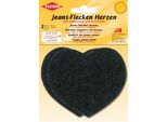 Kleiber Toppe Jeans Cuori 85 X 105 Mm Nero 2 Pezzi