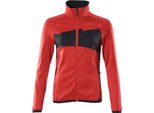 Pullover In Pile Con Zip Traffic Rosso/Nero, Taglia S Mascot 18153-316-20209