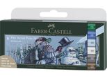 Faber-Castell Pitt Artist Pen Penna A Inchiostro A Pennello - Inverno - Astuccio Di 6 Pezzi