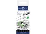 FABER-CASTELL Pigmento Liner Ecco Pigment Nero Confezione Da 6 Pz