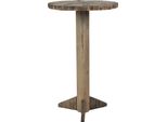 Tavolino Clayre & Eef Ø 38X62 Cm Legno Marrone