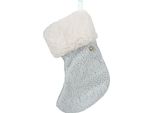 Clayre & Eef Calza Di Natale 17 Cm Blu Sintetico
