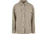 Urban Classics Donna - Camicia Classica Oversize Taupe - L