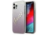 Guess Guhcp12Lpcuglspi Iphone 12 Pro Max6,7 RóżOwy/Pink Hardcase Glitter Gradient Script