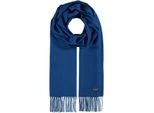 Fraas Sciarpa Cashmink® Scarf With Fringe Royal Blue