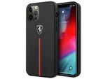Ferrari Feomshcp12Lbk Custodia Rigida Per Iphone 12 Pro Maxczarny/Nero In Pelle Off Track Nylon Stripe