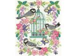 Dmc Set Punto Croce "Oriental Birdcage"", Schema Di Conteggio, 20X25Cm"