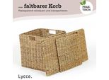 Inserto Per Scaffale Lycce Lake, Cesto Intrecciato In Seagrass 35 L (33 X 33 X 33 Cm), Colore: Naturale