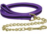 Corda Guida In Tessuto Morbido Hy Con Catena BZ445 (Taglia Unica) (Viola/Nero)