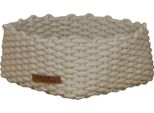 Lycce Cestino Decorativo Jarek Intrecciato In Corda Di Cotone Cestino Intrecciato Cestino Lavorato A Maglia Cestino Da Scaffale - Adatto Per Scaffale Ikea Kallax, Colore: Bianco, Dimensione: Dimensione 1