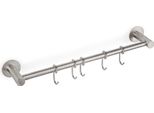 Emuca Supra Sistema Di Sospensione Autoadesivo In Acciaio Inox Con 5 Ganci / Sistema Di Ringhiere