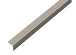 Alberts 488741 Profilo Angolare, Autoadesivo, Alluminio, Design Acciaio Inox, Scuro, 1000 X 20 X 20 Mm