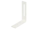Alberts 847630 Staffa Regolabile, Con Foro Asolato, Plastificata Bianca, 65 X 80 X 20 Mm, Set Da 50