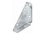 Alberts 849054 Piastra D'angolo, Zincata Sendzimir, 75 X 75 X 105 Mm, Set Da 25