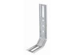 Alberts 866358 Staffa Regolabile, Due Angoli A 45°, In Rilievo, Con Foro Asolato, Zincato Sendzimir, 50 X 30 X 120 Mm, Set Da 25