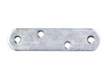 Alberts 837891 Connettore Piatto, Con Estremità Arrotondate, Blu Galvanizzato, 77 X 19 Mm, Set Da 100