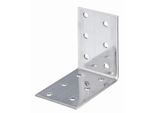 Alberts 851811 Staffa Per Piastra Forata, Acciaio Inox, 60 X 60 X 40 Mm, Set Da 10