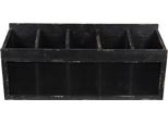 Mensola Da Parete Clayre & Eef 60X13X28 Cm In Legno Nero