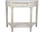 Tavolino Clayre & Eef 100X40X84 Cm In Legno Bianco