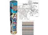One Piece - Tubo Di Matite Colorate "Whole Cake Island"" PM1379 (Taglia Unica) (Blu/Colorato)"