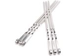 Set Di 6 Spiedini Per Barbecue Krumble - Set Di Spiedini In Acciaio Inox Di 45 Cm Di Lunghezza - 6 Pezzi Di Spiedini Per Carne E Verdure - Acciaio Inox