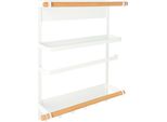 Quvio Scaffale Da Cucina Magnetico In Metallo - Scaffale Da Cucina Per Erbe, Asciugamani E Cucchiai Da Portata - Bianco